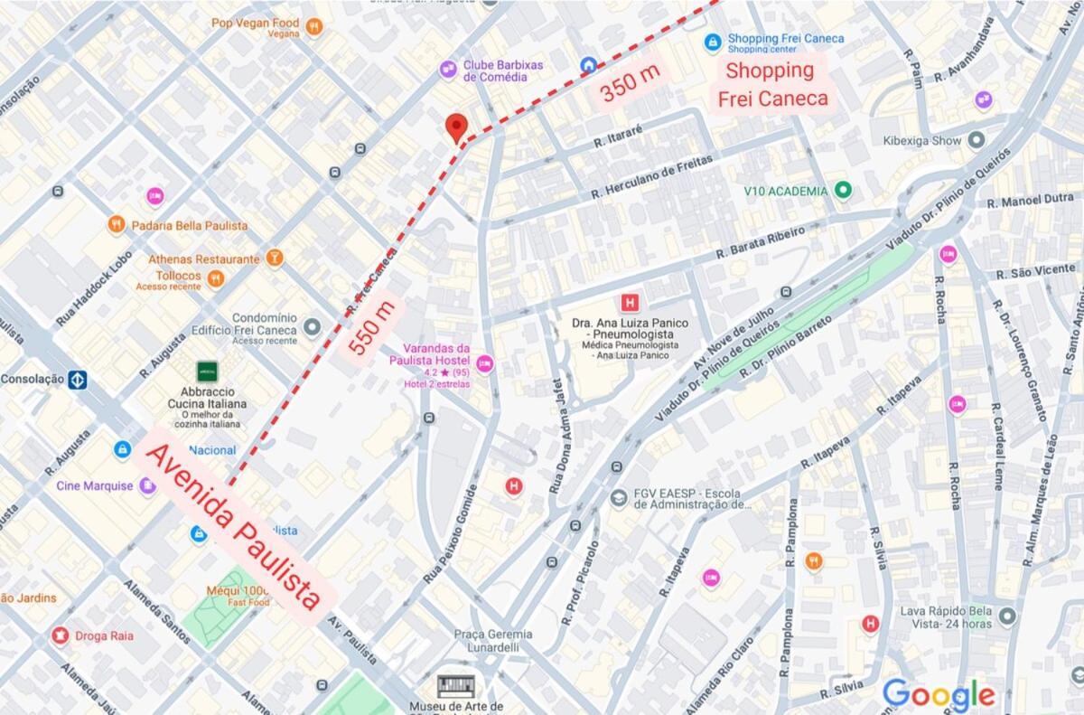 Completo 28m2 1 Vaga De Garagem Na Frei Caneca A 500m Da Av Paulista Apartamento